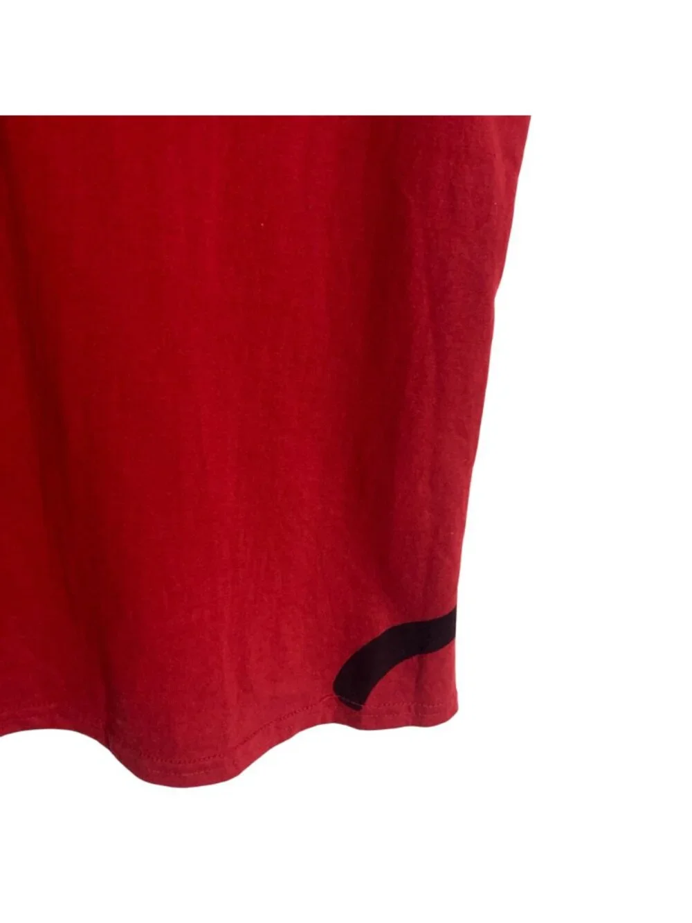 Vintage Red T Shirt Black Cat Graphic Womens XXL Oversized Whimsical Kitty